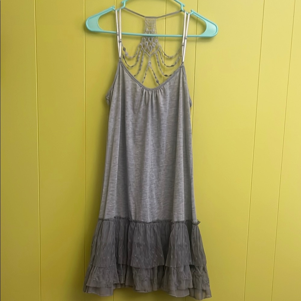 A'Reve Gray Sleeveless Dress